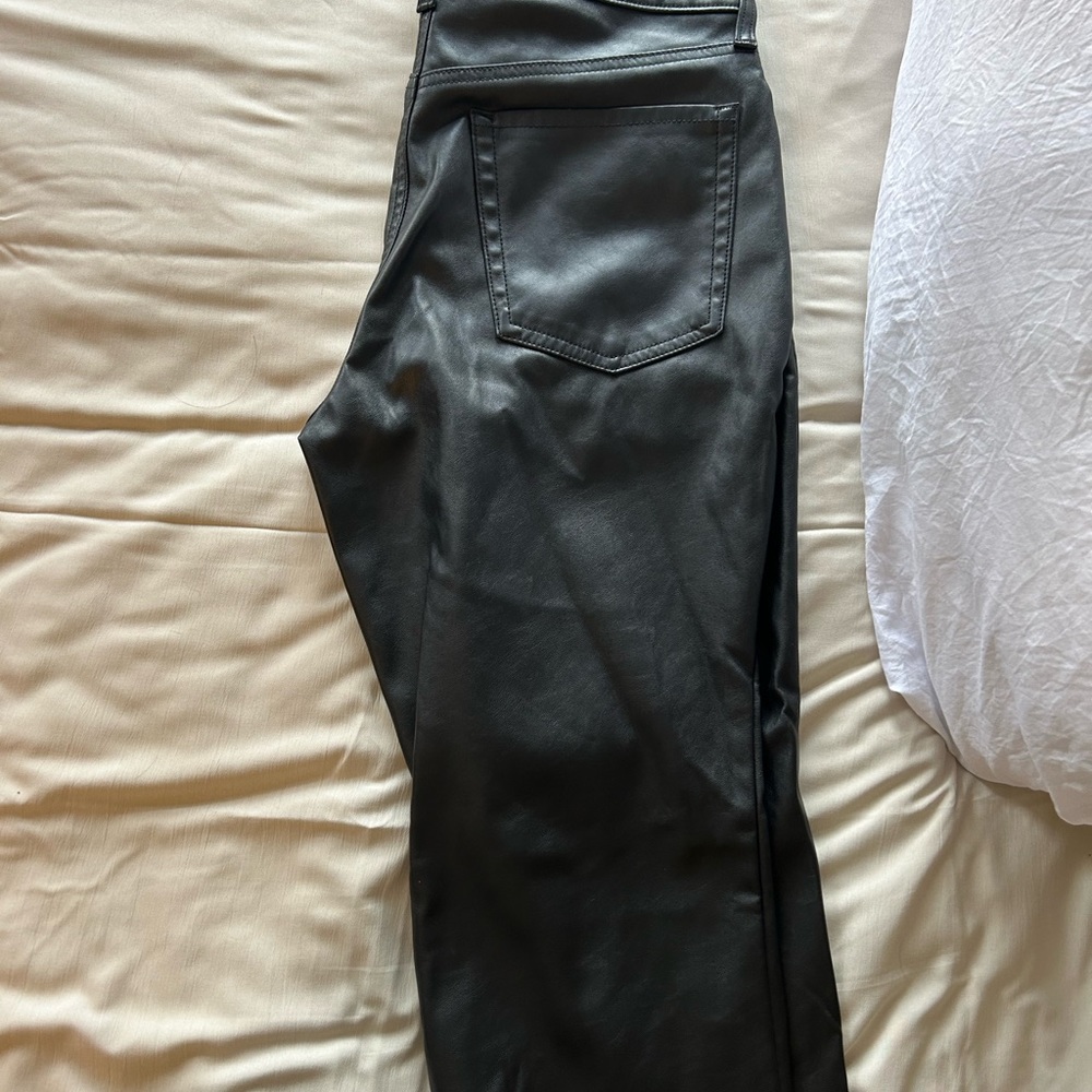Old navy boot cut faux leather pants